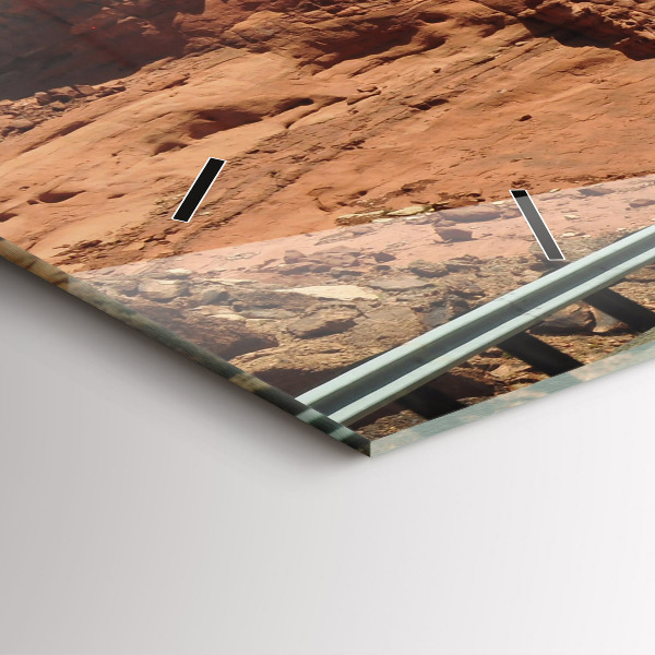 Horloge murale horizontale La Route 66 aux États-Unis