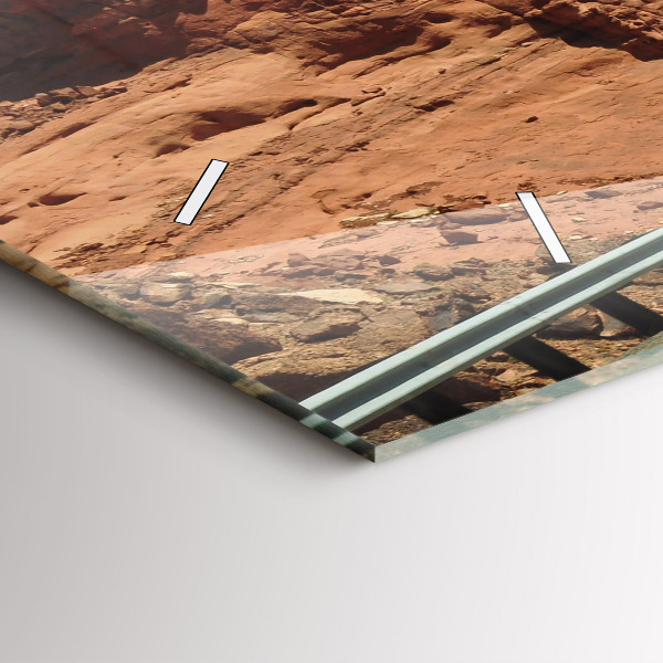 Horloge murale horizontale La Route 66 aux États-Unis