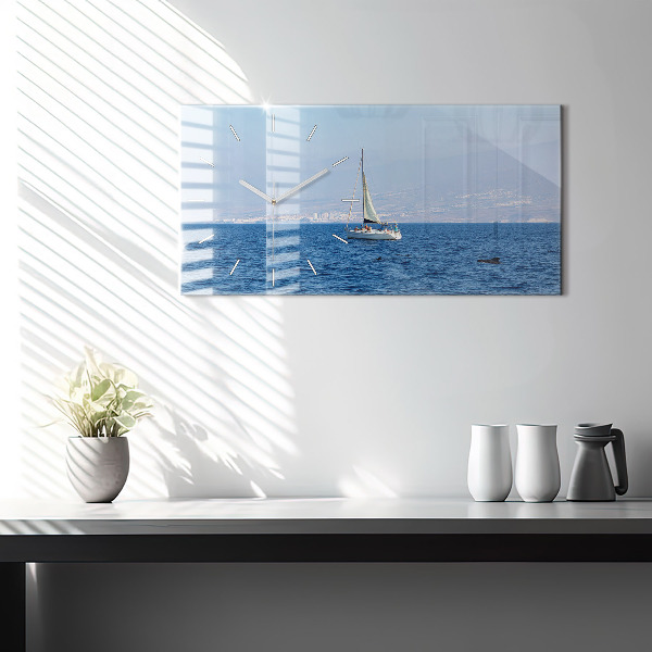 Horloge murale horizontale Yacht à Tenerife