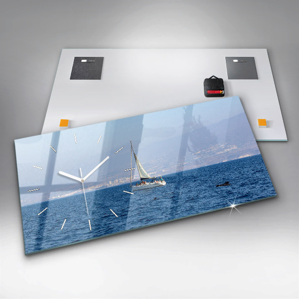 Horloge murale horizontale Yacht à Tenerife