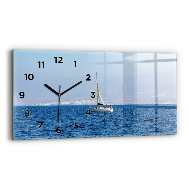 Horloge murale horizontale Yacht à Tenerife