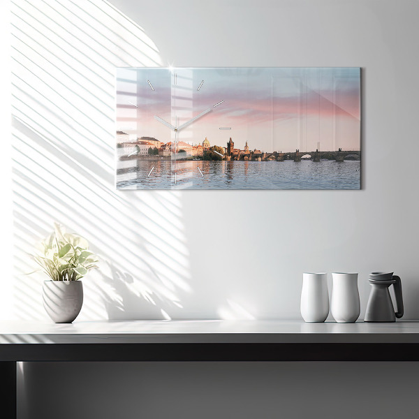 Horloge murale horizontale Pont Charles à Prague