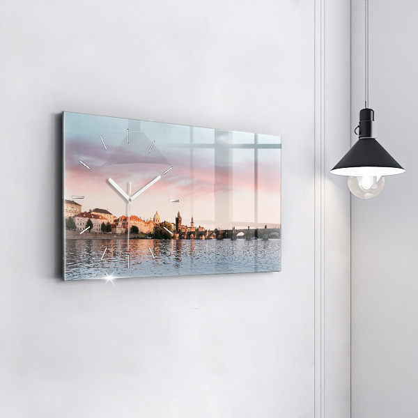 Horloge murale horizontale Pont Charles à Prague