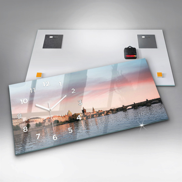Horloge murale horizontale Pont Charles à Prague