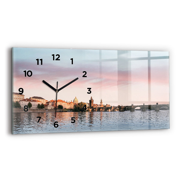 Horloge murale horizontale Pont Charles à Prague