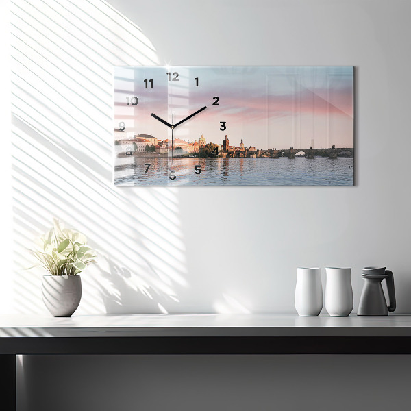 Horloge murale horizontale Pont Charles à Prague