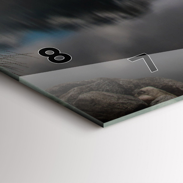 Horloge murale horizontale Hautes Tatras en Slovaquie