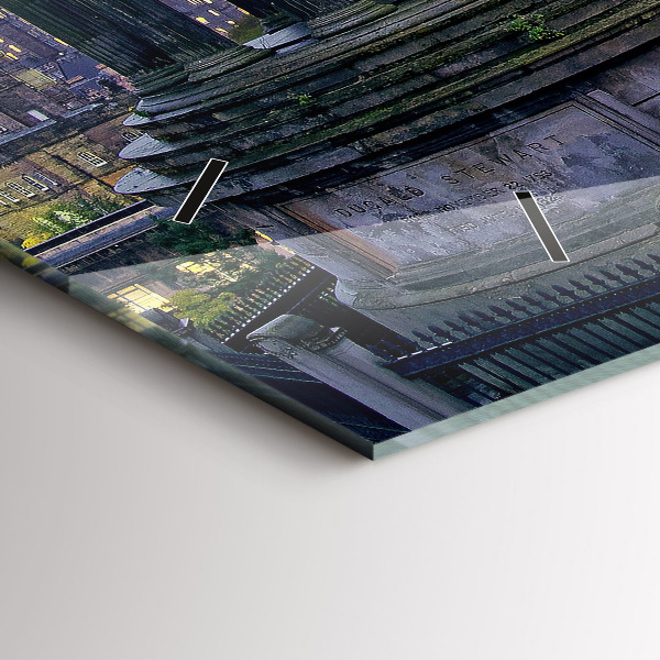 Horloge murale horizontale Édimbourg depuis Calton Hill