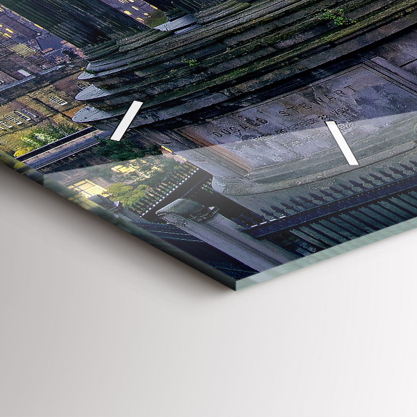 Horloge murale horizontale Édimbourg depuis Calton Hill