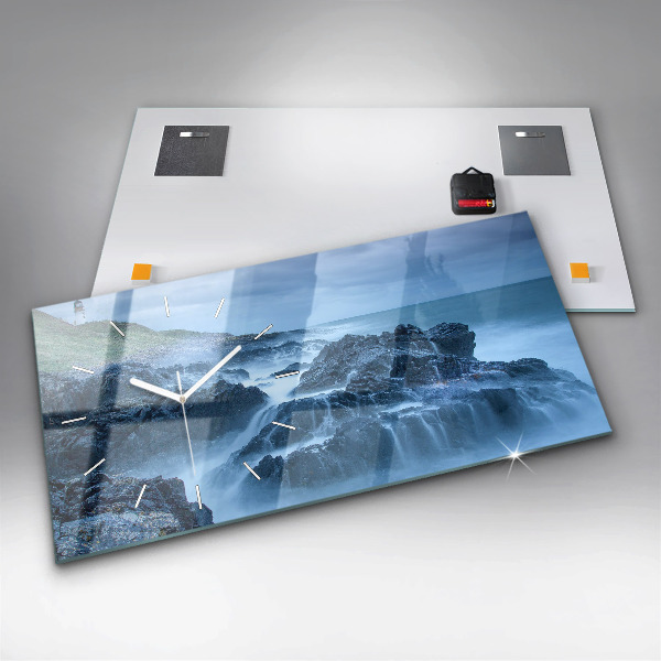 Horloge murale horizontale Phare