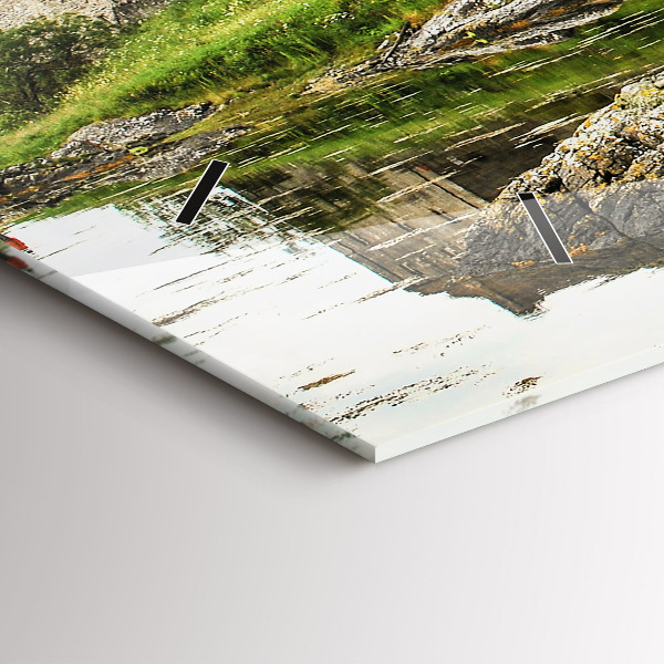 Horloge murale horizontale 'Château d''Eilean Donan Écosse'