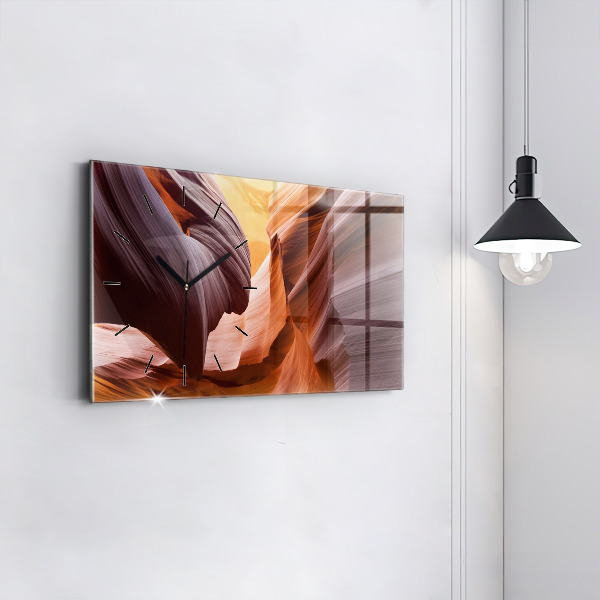 Horloge murale horizontale Antelope Canyon