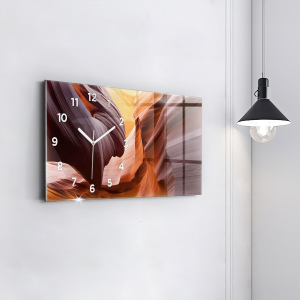 Horloge murale horizontale Antelope Canyon