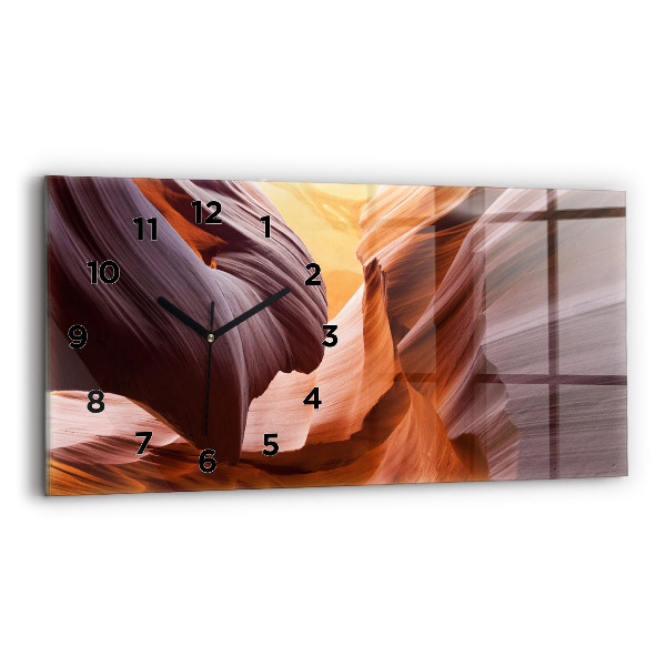 Horloge murale horizontale Antelope Canyon