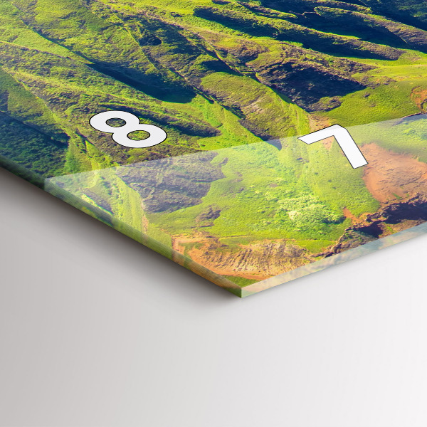 Horloge murale horizontale La mer à Hawaï