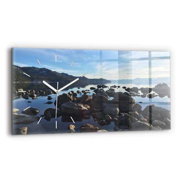 Horloge murale horizontale Vue sur la mer