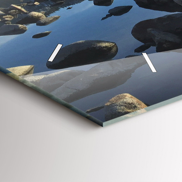 Horloge murale horizontale Vue sur la mer