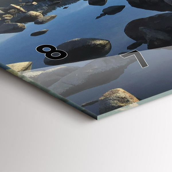 Horloge murale horizontale Vue sur la mer