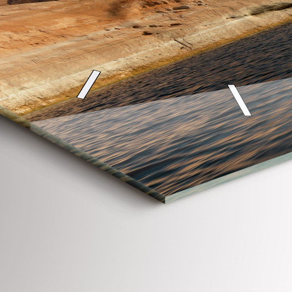 Horloge murale horizontale Personne sur des skis nautiques