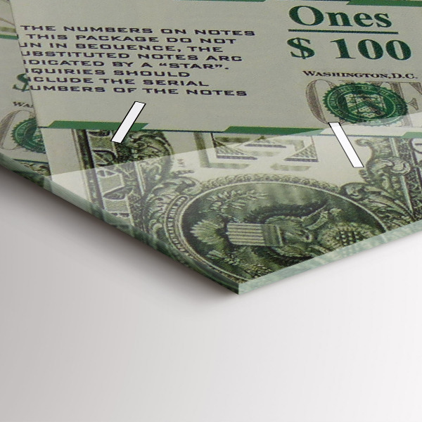 Horloge murale horizontale 1 dollar américain