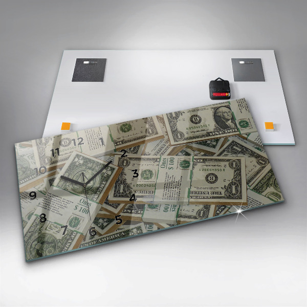 Horloge murale horizontale 1 dollar américain