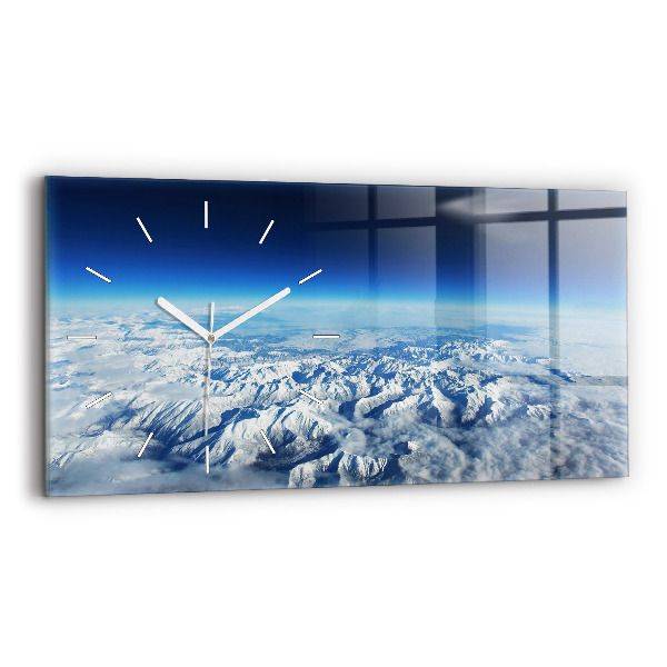 Horloge murale horizontale Bateau de pêche au port