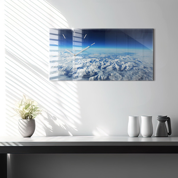 Horloge murale horizontale Bateau de pêche au port