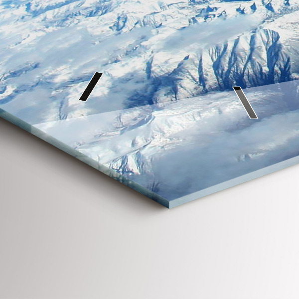 Horloge murale horizontale Bateau de pêche au port