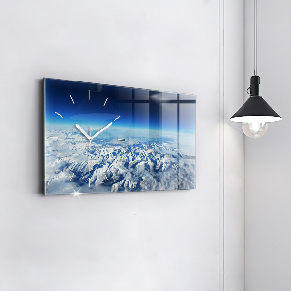 Horloge murale horizontale Bateau de pêche au port