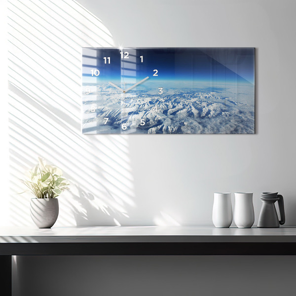 Horloge murale horizontale Bateau de pêche au port