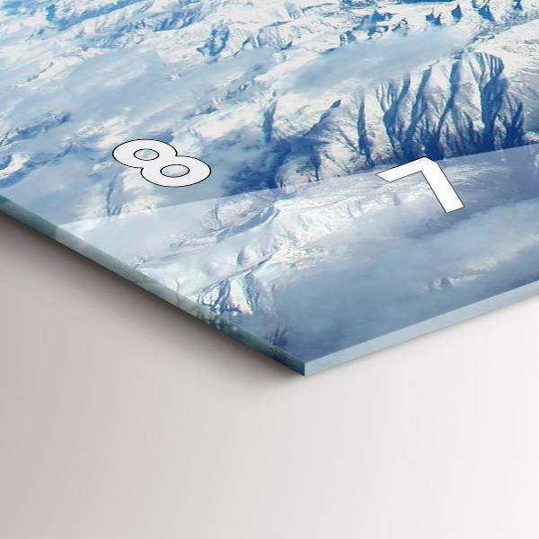 Horloge murale horizontale Bateau de pêche au port