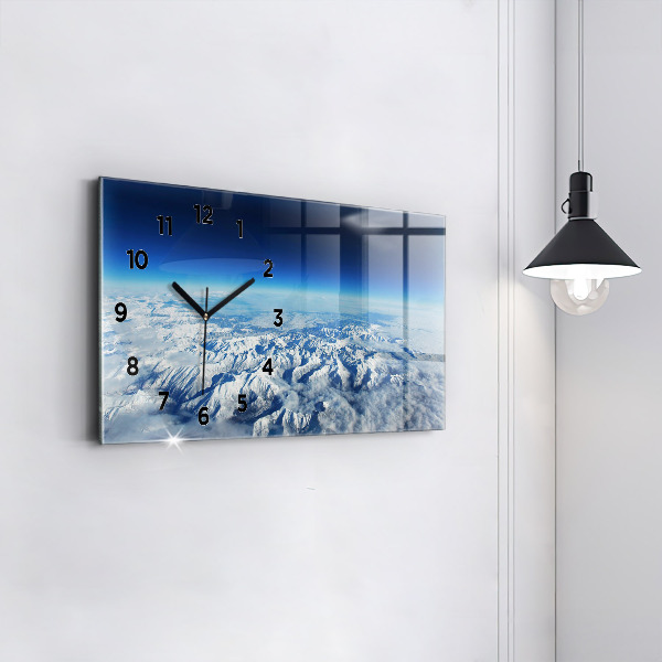 Horloge murale horizontale Bateau de pêche au port