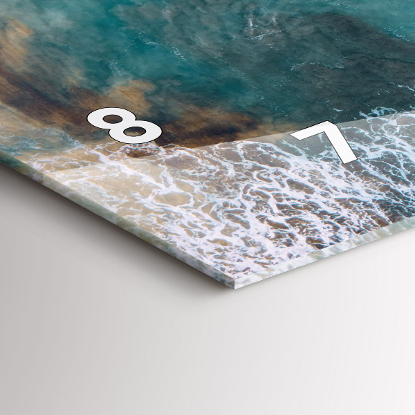 Horloge murale horizontale Fjords de la Costa Blanca