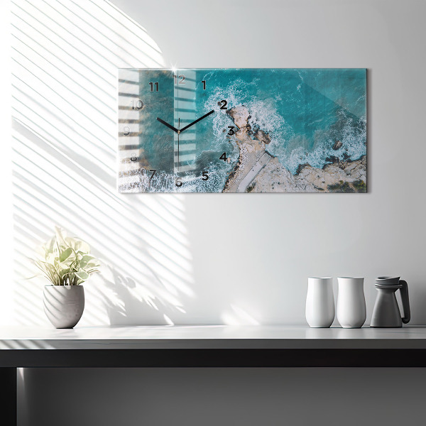 Horloge murale horizontale Fjords de la Costa Blanca
