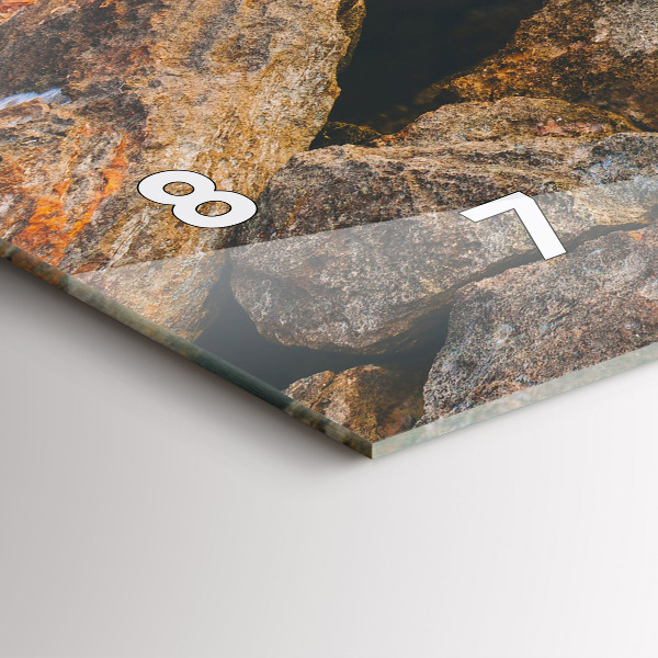 Horloge murale horizontale Paysage marin