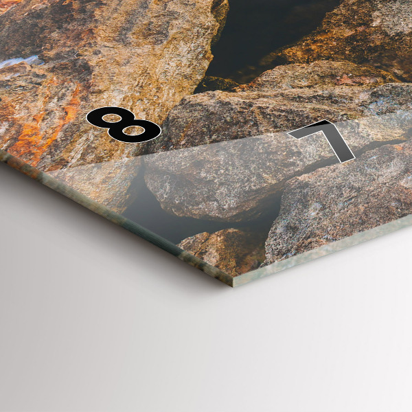 Horloge murale horizontale Paysage marin