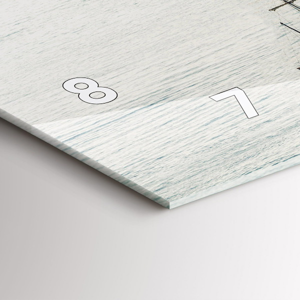 Horloge murale horizontale Voilier à Dubrovnik