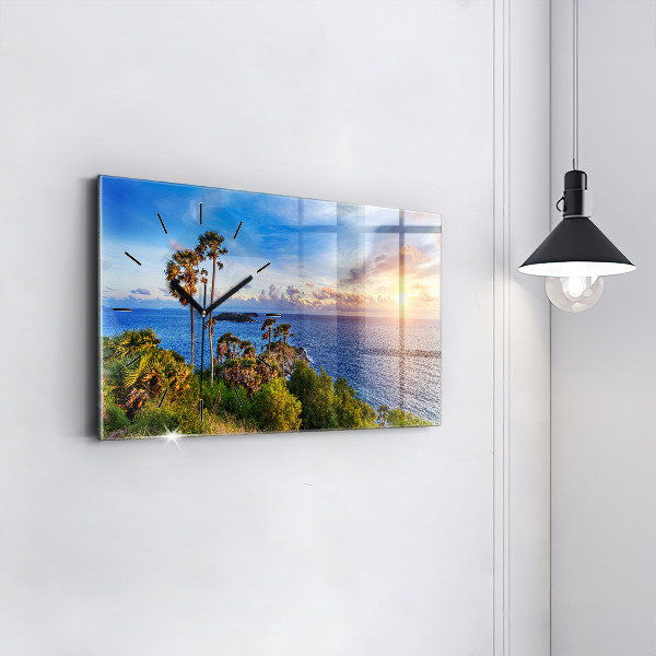 Horloge rectangulaire horizontale Phuket en Thaïlande