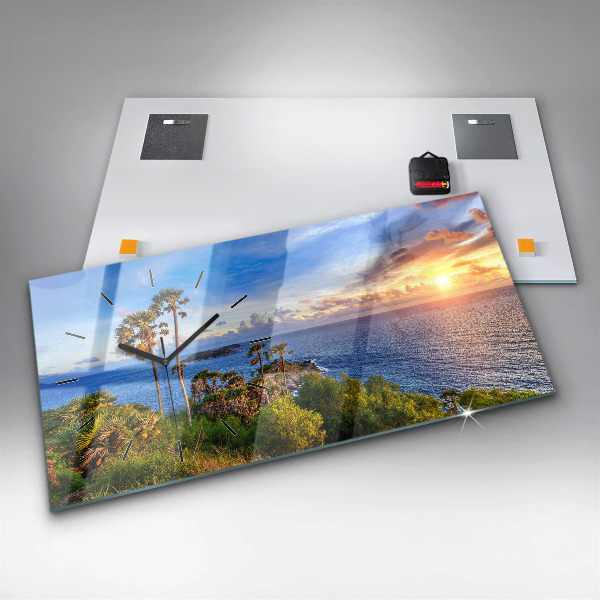 Horloge rectangulaire horizontale Phuket en Thaïlande