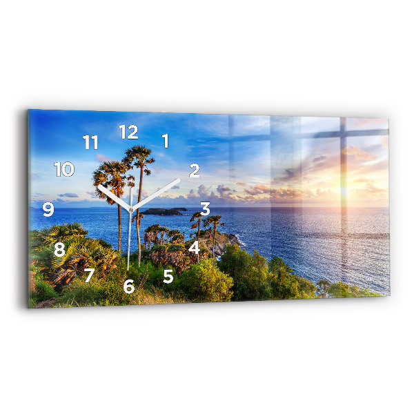 Horloge rectangulaire horizontale Phuket en Thaïlande