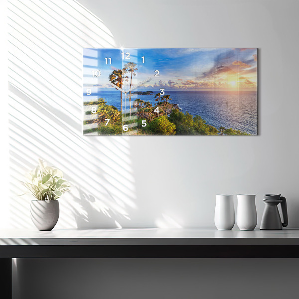 Horloge rectangulaire horizontale Phuket en Thaïlande
