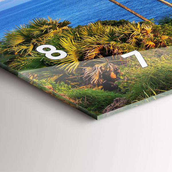 Horloge rectangulaire horizontale Phuket en Thaïlande