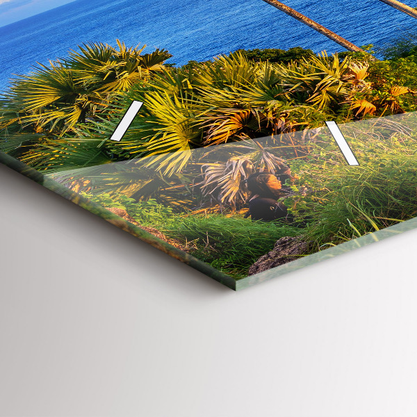 Horloge rectangulaire horizontale Phuket en Thaïlande