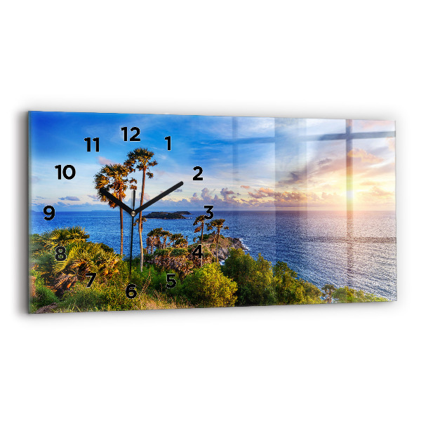 Horloge rectangulaire horizontale Phuket en Thaïlande