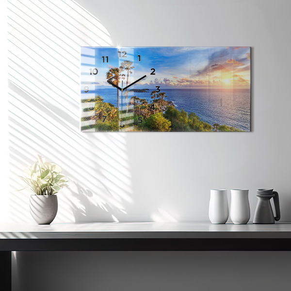 Horloge rectangulaire horizontale Phuket en Thaïlande