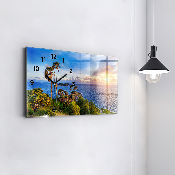 Horloge rectangulaire horizontale Phuket en Thaïlande