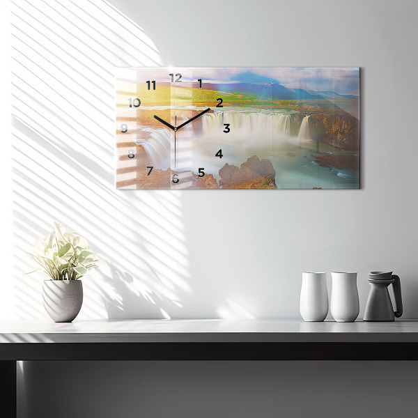 Horloge rectangulaire horizontale Godafoss en Islande