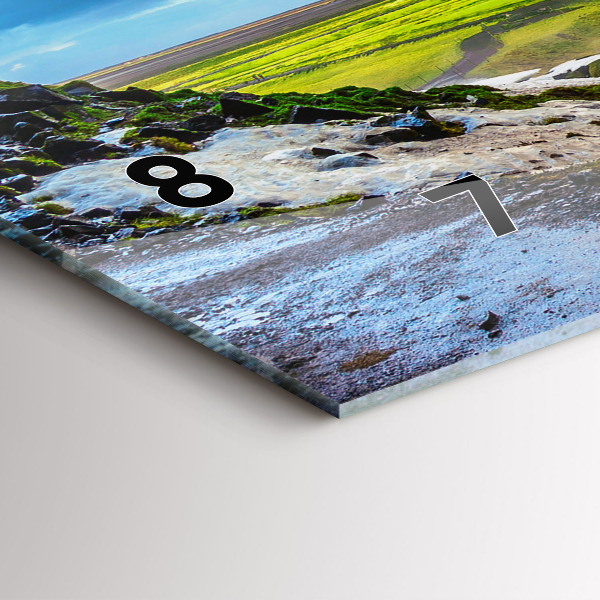 Horloge rectangulaire horizontale Cascade en Islande