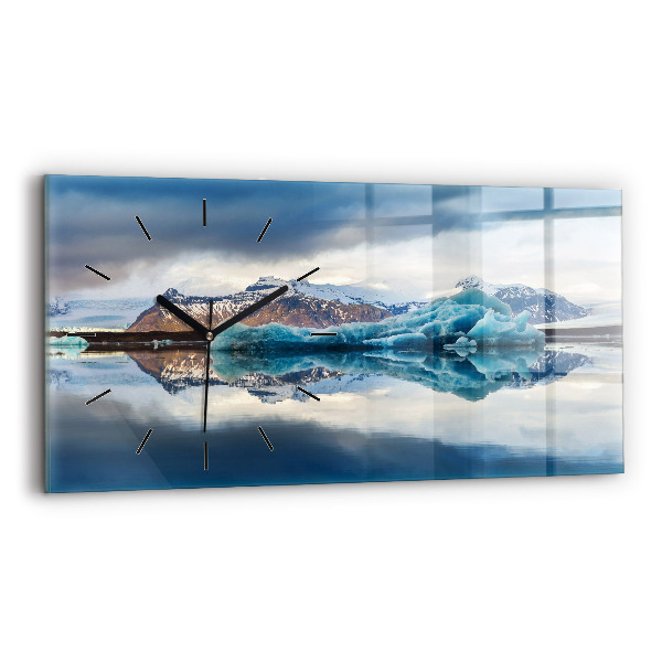 Horloge rectangulaire horizontale Lac Jokulsarlon Islande