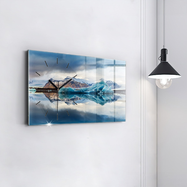 Horloge rectangulaire horizontale Lac Jokulsarlon Islande